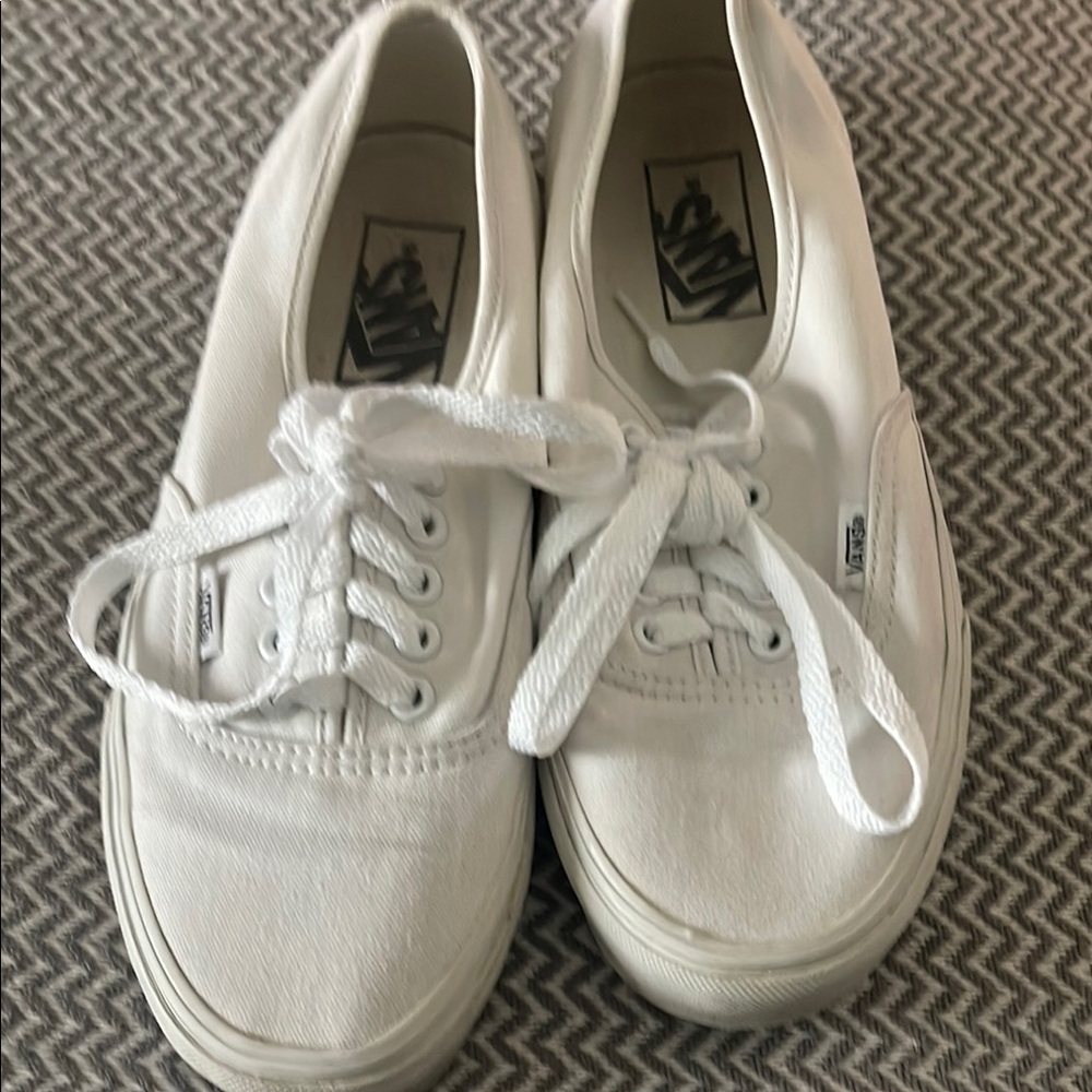 Vans Classic White Lace-Up Sneakers